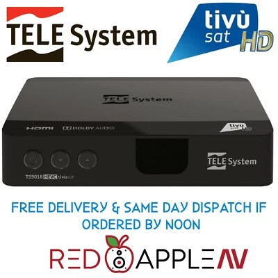 Telesystem TS9018 HD DVB-S2 Sat Decoder & Updated Tivusat HD Card** - Image 1 of 4