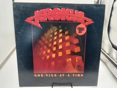 Krokus "One Vice at a Time" LP Record 1982 Arista Ultrasonic Clean EX cVG+ - Image 1 of 4
