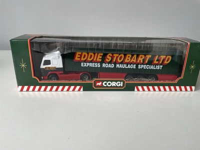 VINTAGE 1998 - CORGI EDDIE STOBART LTD 59504 VOLVO CURTAINSIDE TRAILER - NEW - Image 1 of 4