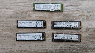 Lot 5 Pieces SSD nVme 256 Gb Used Working Samsung Intel Western Digital - Imagen 1 de 4