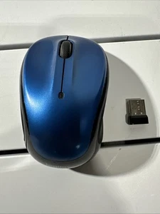 Logitech M325 Wireless Optical Mouse + USB Receiver for PC & MAC - Blue - TESTED - Picture 1 of 4