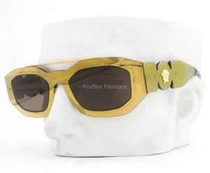 Versace Biggie Sunglasses Reflective Gold Mirror Frame VE2235 1002/3 with Case - Picture 1 of 11