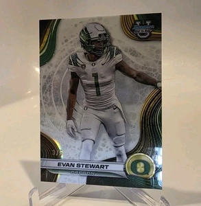2024 Evan Stewart Bowman's Best University White Refractor 5/5 Oregon SGC 10 - Picture 1 of 4