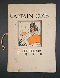 RARE Souvenir of Bi-Centenary Celebrations in Cleveland 1928 Captain Cook LL - Picture 1 of 8