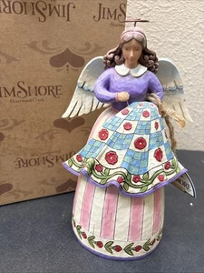 Jim Shore Angel Quilting Figurine 'Stitched with Love' Heartwood Creek  #4007245 - Picture 1 of 4