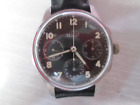 Vintage Benrus Skychief Chronograph Black Dial Stainless Running Watch  #1