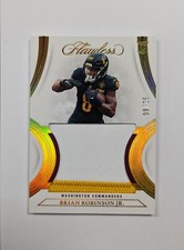 2022 Panini Flawless | BRIAN ROBINSON JR. | Gold Rookie Patch RP-BR 08/25