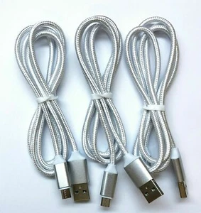 3X 6FT Micro USB Charger Fast Charging Cable Cord For Android Tablet Cell Phone - Picture 1 of 9