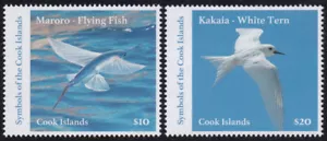 Cook Islands (2023) Flying Fish & White Tern - Sgls, Set/2, MNH - Picture 1 of 1