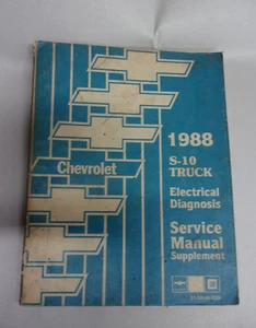 1988 CHEVROLET S-10 ELECTRICAL DIAGNOSIS SERVICE MANUAL SUPPLEMENT - Picture 1 of 6