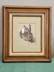 The Young Hare 1502 by Albrecht Durer Print on Wood Back Art w/ Hanger  - Picture 1 of 9