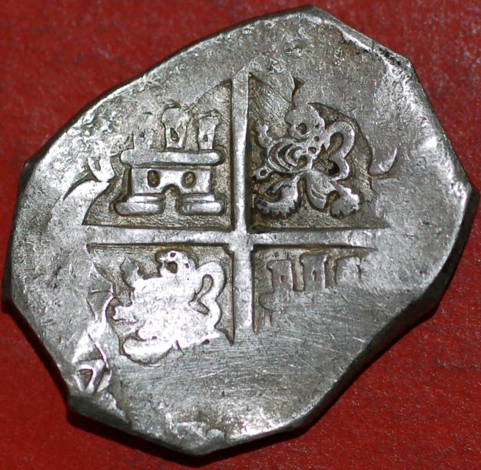 Spain Cobs coin 8 Reales 1621-1642 Philip IV Value VIII KM#39.4 silver - Image 1 of 2