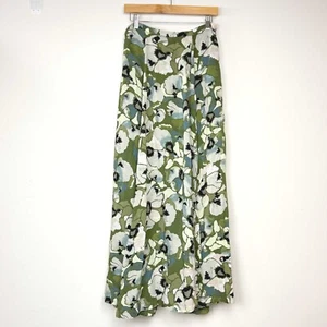 FREE PEOPLE Hot Tropics Maxi Wrap Skirt Boho Floral Print Size 6 Womens - Picture 1 of 5