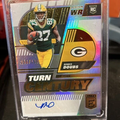 Romeo Doubs 🔥 2022 Donruss Elite  AUTO Turn Of The Century  156/199 - Packers - Image 1 of 3