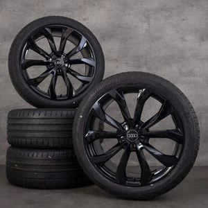 Audi A6 Allroad winter wheels 20 inch 4G C7 rims 4G0601025G black glossy - Picture 1 of 5