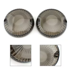Coppia Copri Lente Luce Segnale Direzione Adatto Yamaha V Star 650 1100 Vmax Fumo ne - Foto 1 di 9