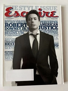 ROBERT DOWNEY JR * CHRISTINA RICCI March 2007 ESQUIRE MAGAZINE The Style Issue - Imagen 1 de 11