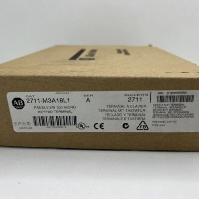 NEW Allen Bradley 2711-M3A18L1 /A PanelView 300 RS-232 (DF1) 24V DC - Photo 1/2