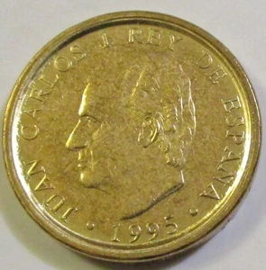 *GUTSE* J. CARLOS I-4, 100 PESETAS 1995, LIS ANVERSO, CANTO ANCHO, SIN CIRCULAR. - Picture 1 of 2