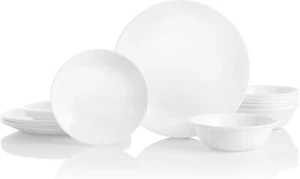 Corelle Vitrelle 18-Piece Service for 6 Dinnerware Set, Triple Layer Glass and C - Picture 1 of 9