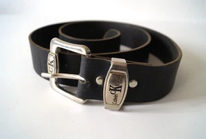 Calvin Klein Jeans Leather Belt Genuine Leather Vintage Men's Collectable Gift - Picture 1 of 4