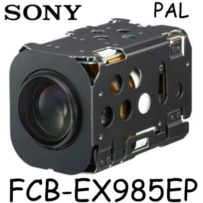 SONY PAL VISCA FCB-EX985EP 28x Optical Zoom Color CCD Lens Camera Block Module - Image 1 of 4