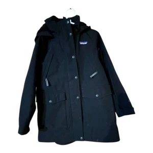 Patagonia Black Hooded H2No Parka Kid’s XS - Picture 1 of 13