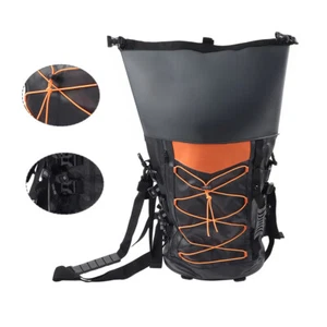 Motorcycle Expandable 40L-65L Travel Luggage Bag Gear Tail Bag - Bild 1 von 11