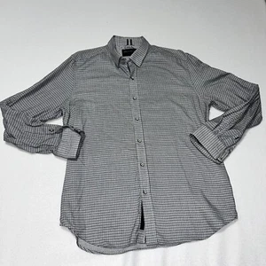 Camicia da uomo Robert Graham a maniche lunghe taglia large moderna americana bianca nera - Foto 1 di 7