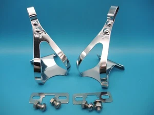 CHRISTOPHE D DAMES TOE CLIPS - SMALL SIZE - MINT NEW OLD STOCK WITH FITTING KIT - Picture 1 of 11