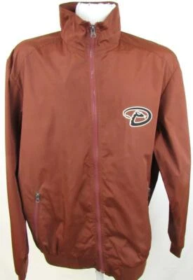 Arizona Diamondbacks Mens Large Embroidered Full Zip Windbreaker Jacket AZD 3 - Image 1 of 3
