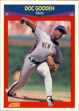 1990 Score 100 Superstars New York Mets Baseball Card #99 Dwight Gooden