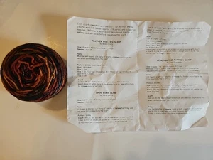 Kit de bufanda pluma y abanico onda abierta o espiga - Imagen 1 de 1