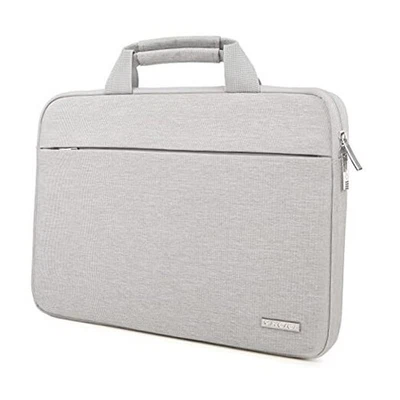  Funda para portátil 14 pulgadas con asa, impermeable, anti 14 pulgadas gris claro Foto 1 de 4