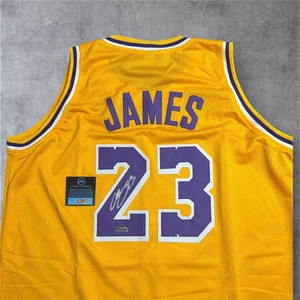 LeBron James Signed LAKERS LA Jersey #23 Autographed Holo COA - Picture 1 of 8