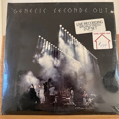 Genesis Seconds Out Vinyl 2 LP Live Atlantic SD 2-9002 Sealed Mint 1st Pressing - Image 1 of 2