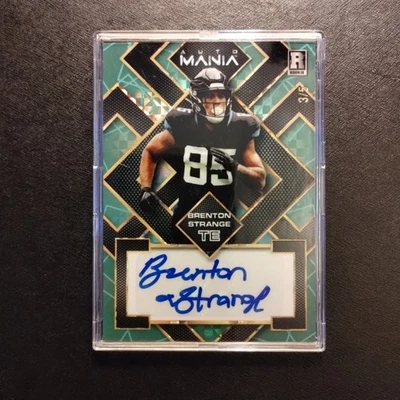 #3/5 Brenton Strange Rookie Auto Green Mosaic 2023 Wild Card Mania Penn St Jags Foto 1 de 2
