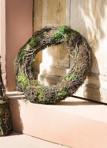 Dekokranz Moos Mooskranz Ø 40 cm Birkenreisig, Naturkranz Türkranz Reisigkranz - Bild 1 von 5