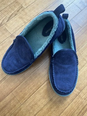 Zapatillas mocasín de montaña forradas de lana de gamuza azul Bean usadas en excelente estado LL Bean para mujer talla 8 Foto 1 de 4