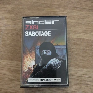 Sinclair ZX81 game Sabotage 16k RAM Rare - Afbeelding 1 van 4