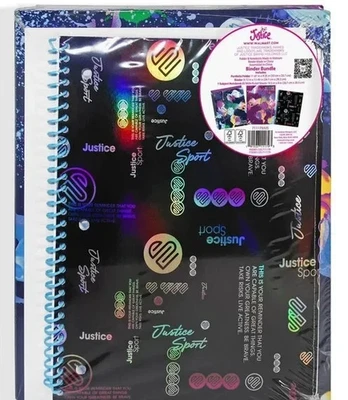 JUSTICE Sport Girls 3 Piece Bundle Set Binder Notebook Folder NEW - Image 1 of 4