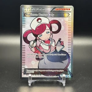 2014 POKEMON XY FLASHFIRE #105 POKEMON CENTER LADY FULL ART - Picture 1 of 2