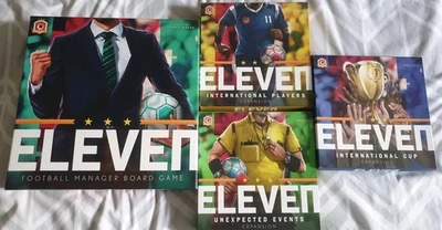 Eleven Board Game with some Expansions and some promos. Read Description - Image 1 of 3