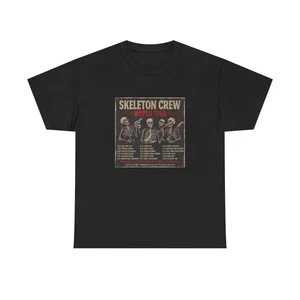Camiseta Skeleton Crew Gira Mundial Vintage Banda de Rock Halloween Gráfico Camiseta Punk - Imagen 1 de 30