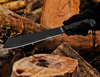 Rambo IV Machete: Handmade John Rambo Movie Replica Knife with Leather Sheath - Image 1 of 4