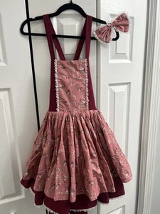 Dollcake Emily Dress Size 9 And Matching Bow - Picture 1 of 5