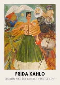 Frida Kahlo Marxism Will Give Health to the Sick Wall Art Poster Print A3 A4 A5 - Picture 1 of 6