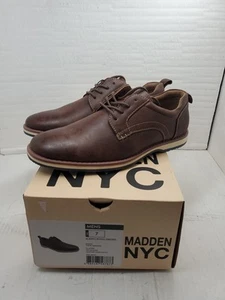 Madden NYC Royce Oxford Mens Dress Shoes W/Comfort Foam Insole ~Size 7 ~Brown ~ - Picture 1 of 14