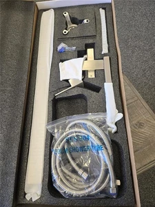 = iBens Freestanding Bath Faucet 304 Brushed Nickel 60C-M1032BN 2.4GPM - Picture 1 of 5
