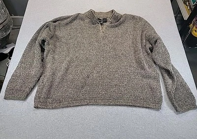 Vintage Consensus Sportswear Men's Quarter Zip Pullover Sweater Size XL - Image 1 of 4